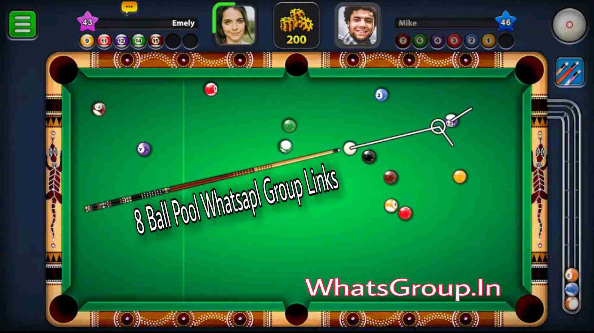 2000 8 Ball Pool Whatsapp Group Links